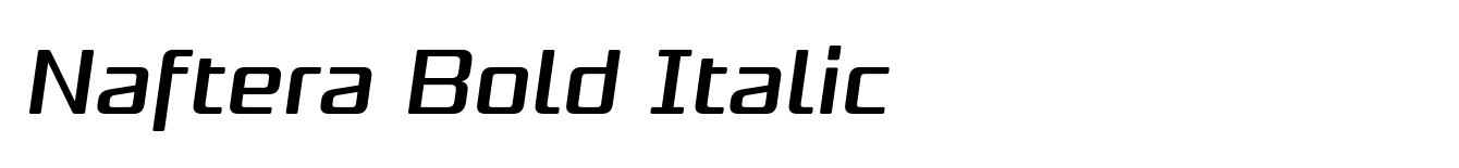 Naftera Bold Italic